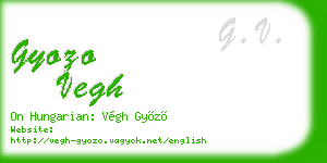 gyozo vegh business card