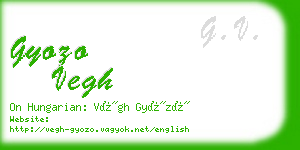 gyozo vegh business card